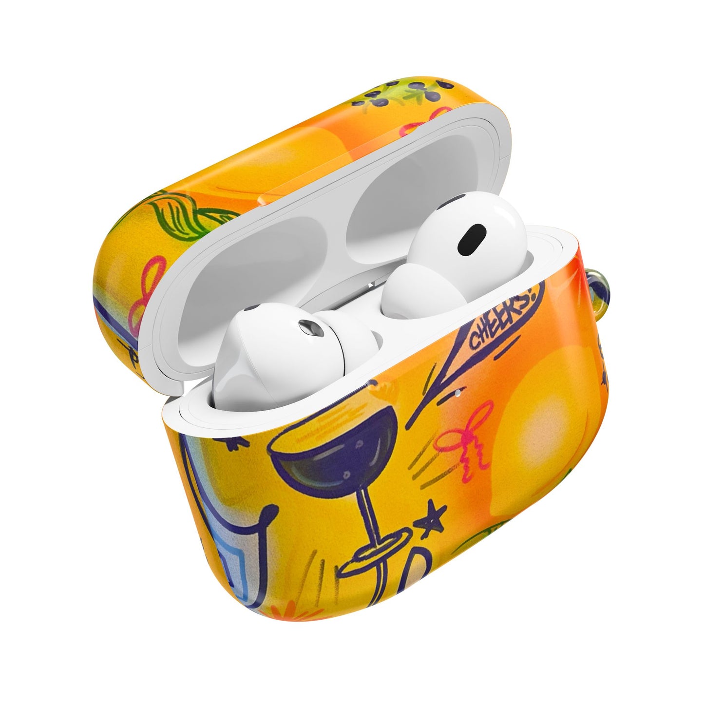 "citrus coastline" airbrush airpod cases