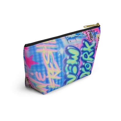 "spending $$ is my talent" airbrush makeup pouch