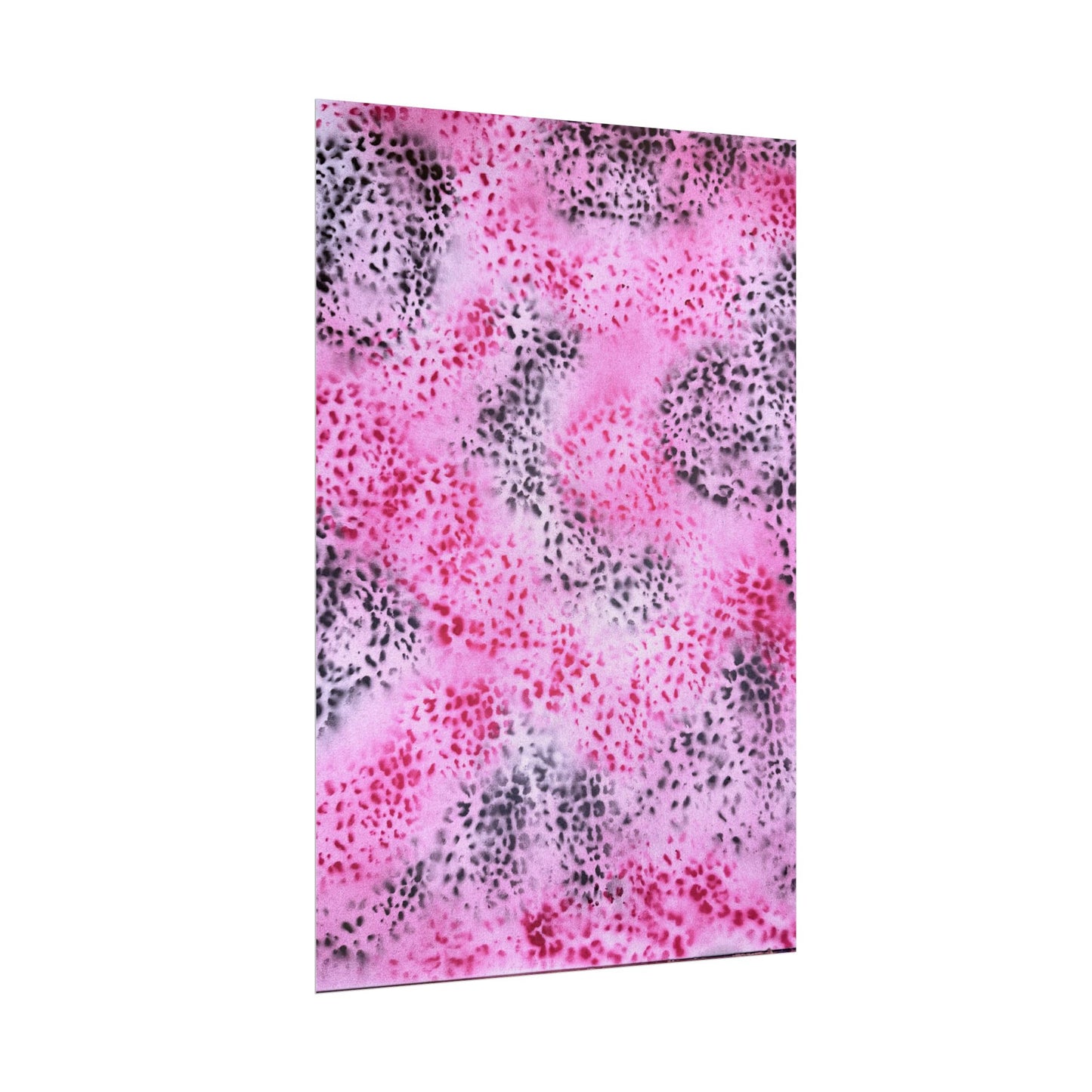 "pink cheetah pt. 2" airbrush rolled print