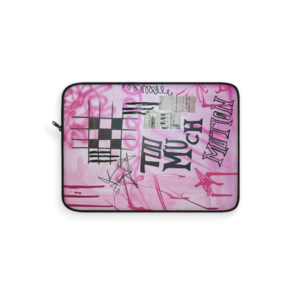 "too much motion" airbrush laptop sleeve