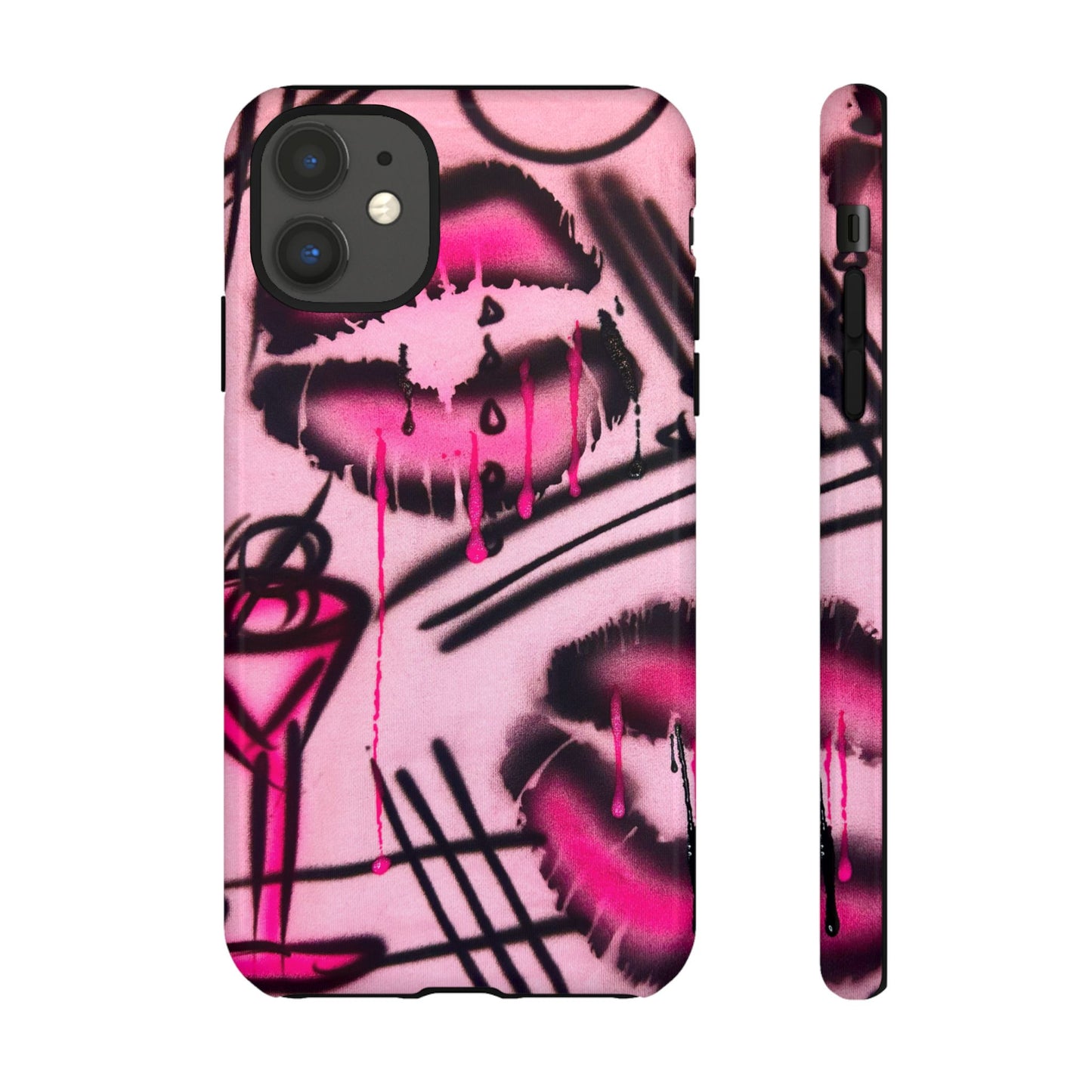 "glossy pout" airbrush iPhone case