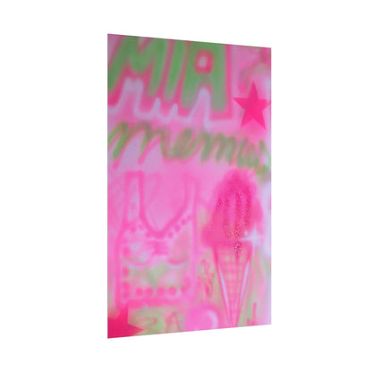 "miami matcha" airbrush rolled print