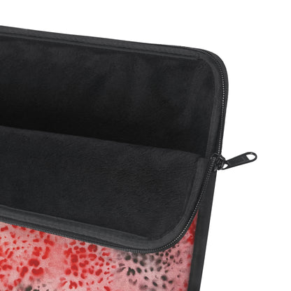 "red cheetah" airbrush laptop sleeve