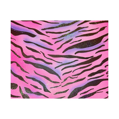 "glitter zebra" airbrush horizontal print