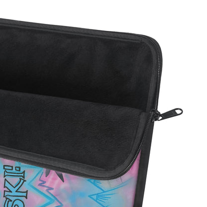 "avant le ski" airbrush laptop sleeve