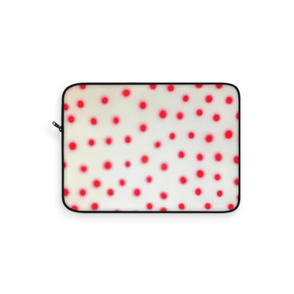 "vanilla cherry polka dot" airbrush laptop sleeve