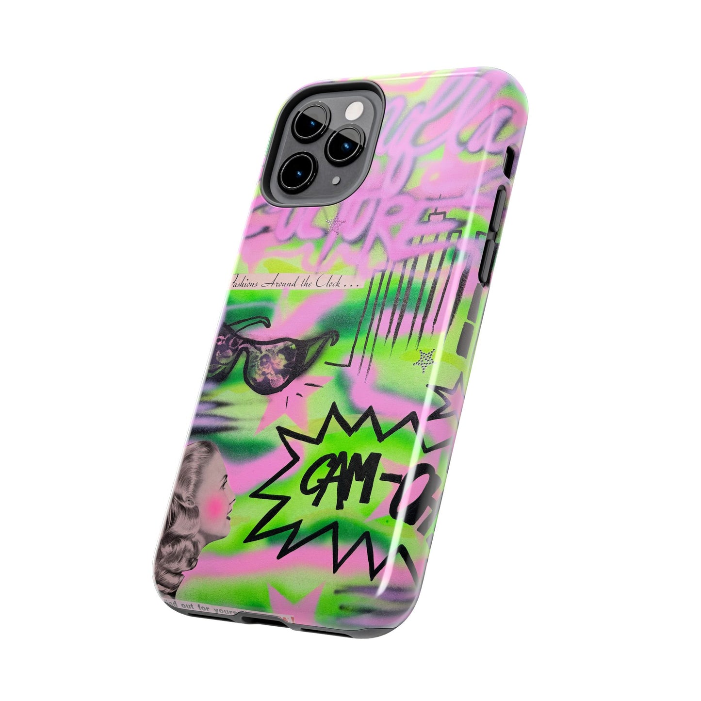 "green camo" airbrush iPhone case