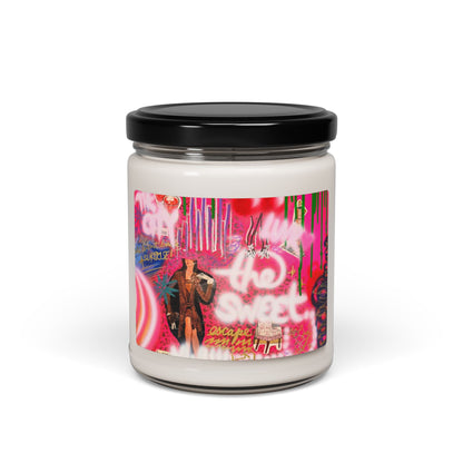 "sweet escape" airbrush soy candle