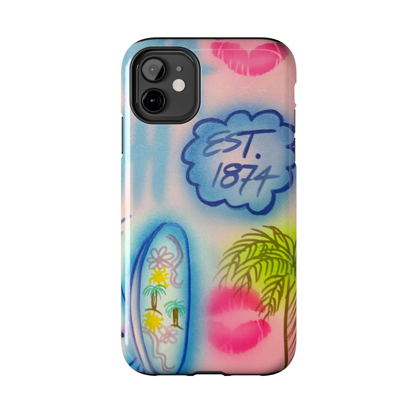 "in the wave" airbrush iPhone case