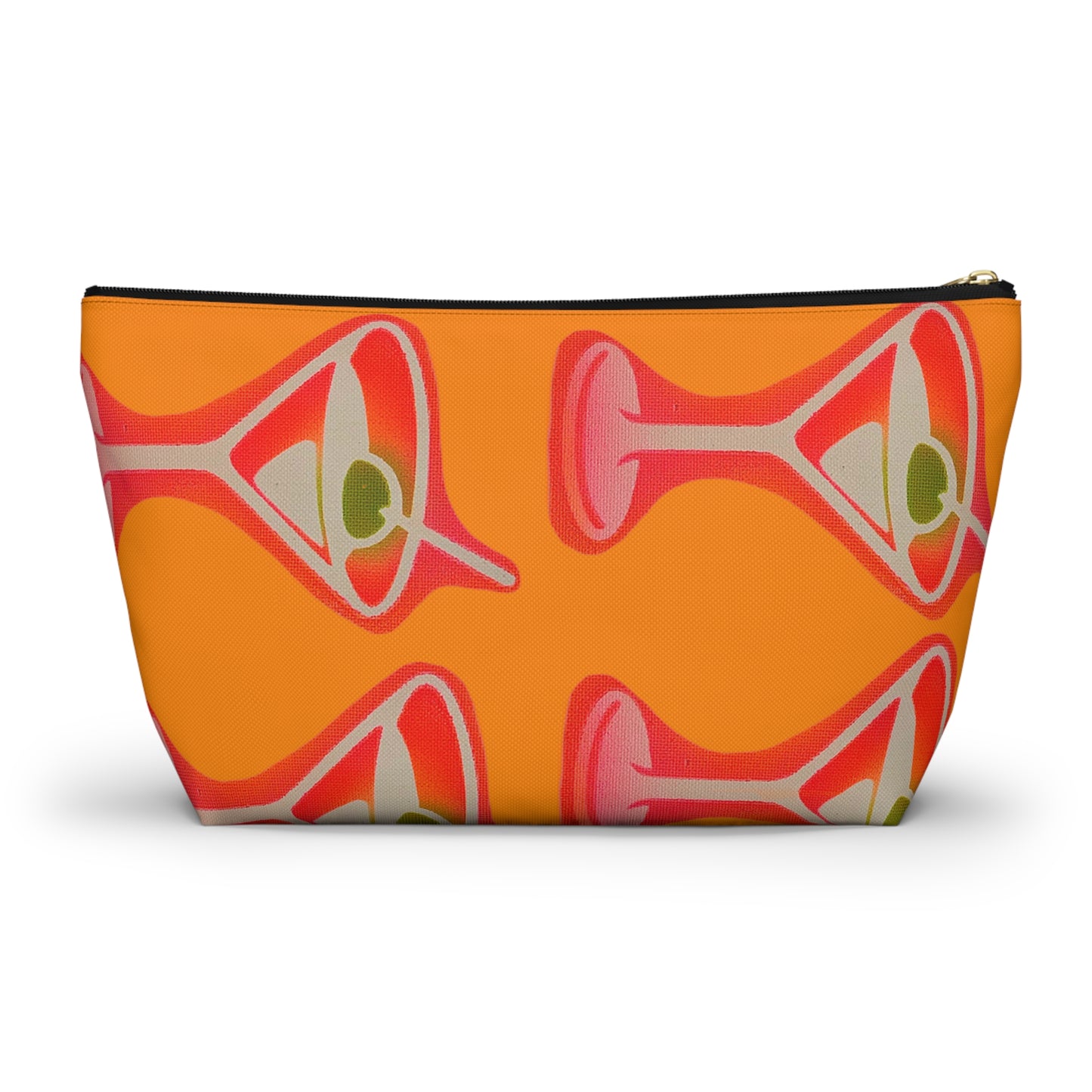 "shaken, not stirred" airbrush makeup pouch