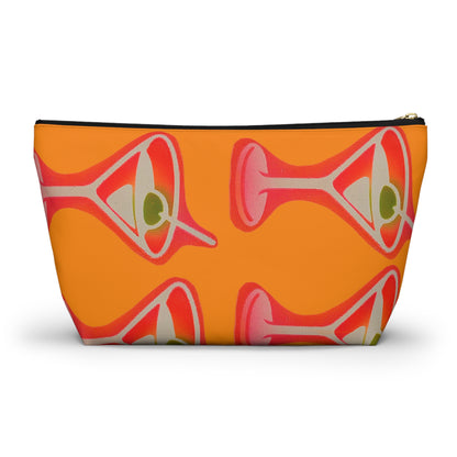 "shaken, not stirred" airbrush makeup pouch