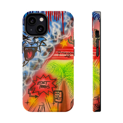 MagSafe "university of arizona pt. 2" airbrush iPhone case