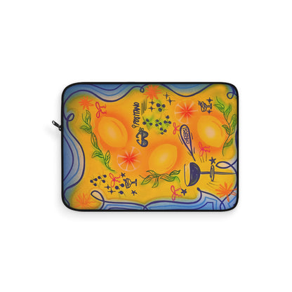"citrus coastline" airbrush laptop sleeve