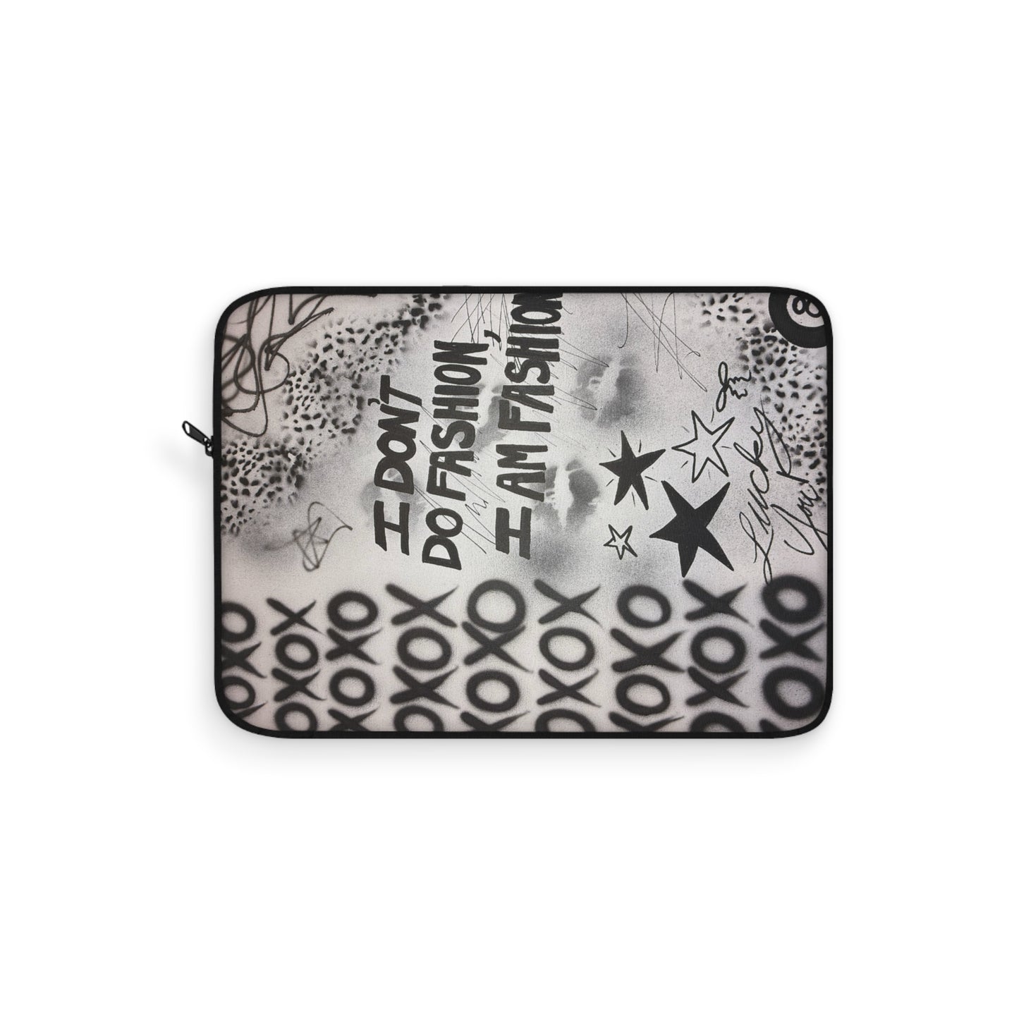 "i am fashion" airbrush laptop sleeve