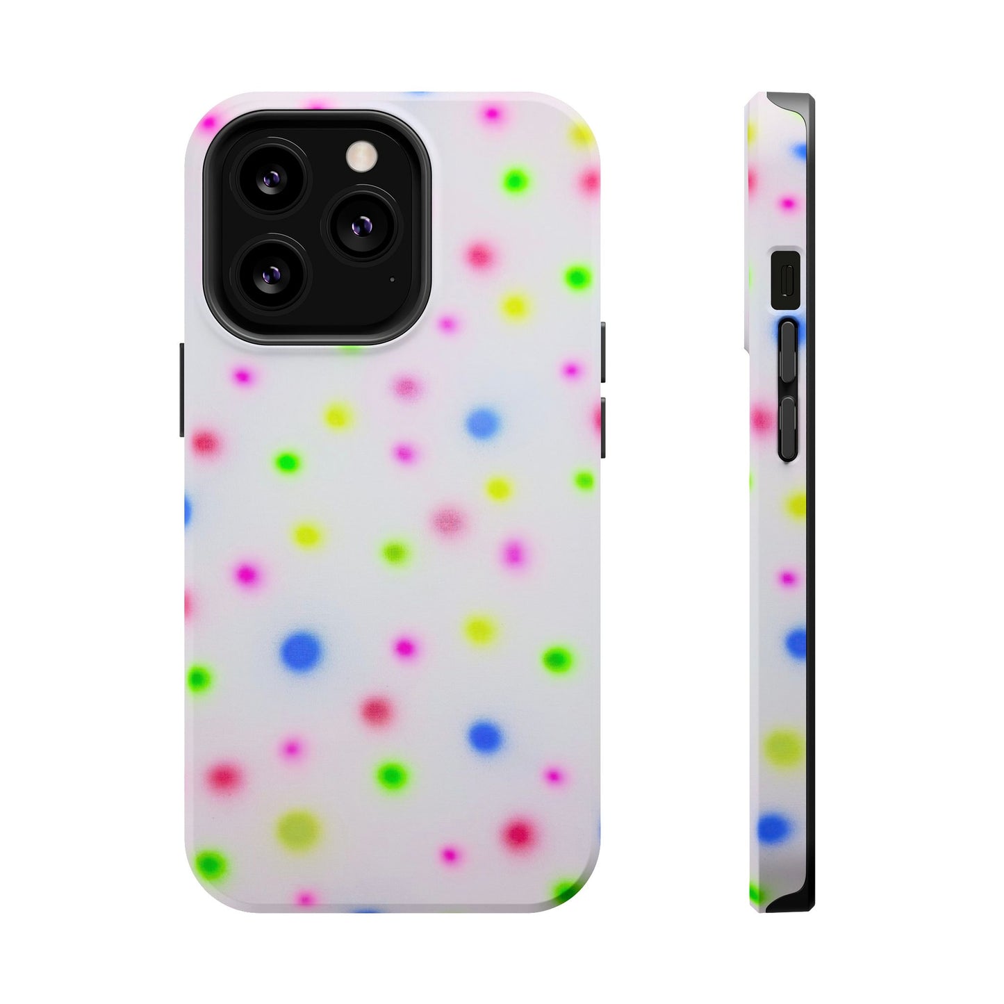 MagSafe "birthday cake polka dot" airbrush iPhone case