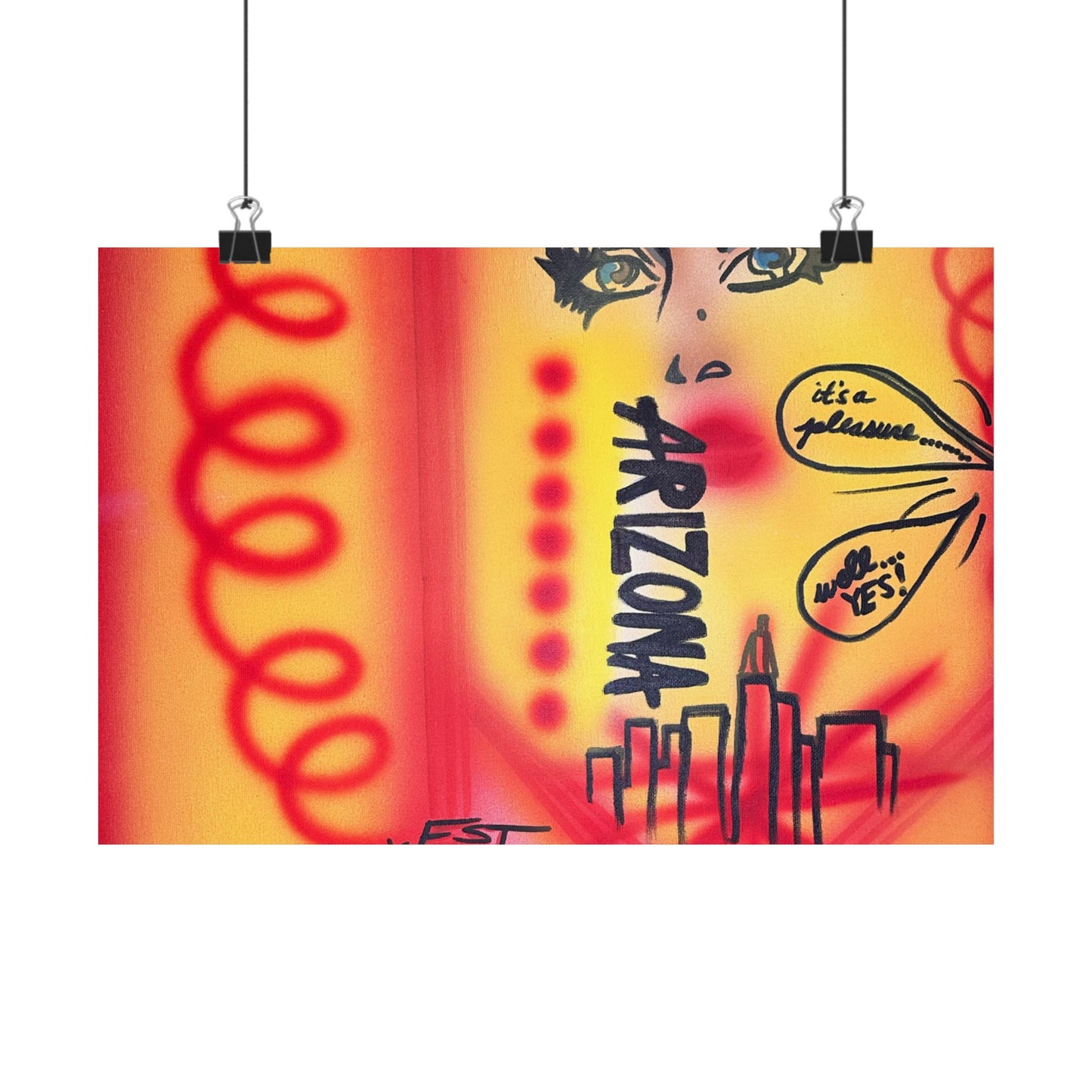 "tempe, arizona" airbrush horizontal print