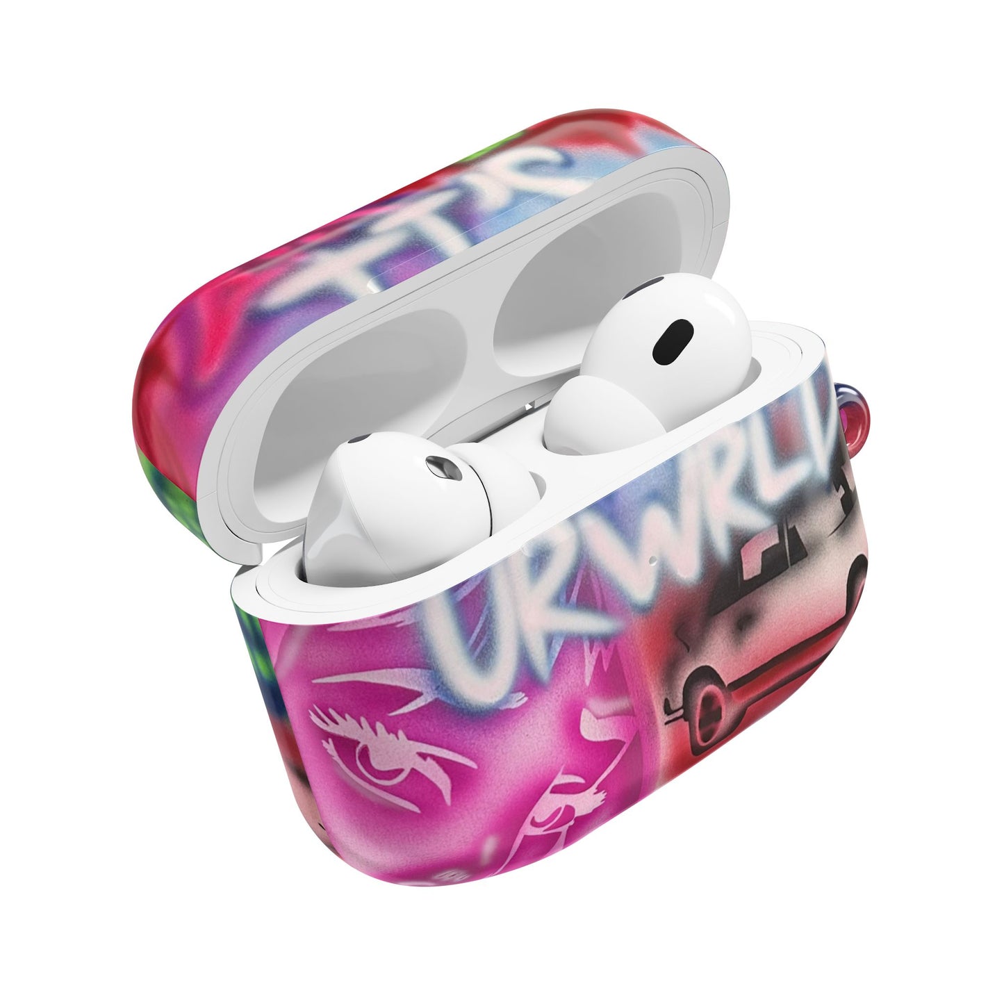 "it's ur WRLD" airbrush airpod cases