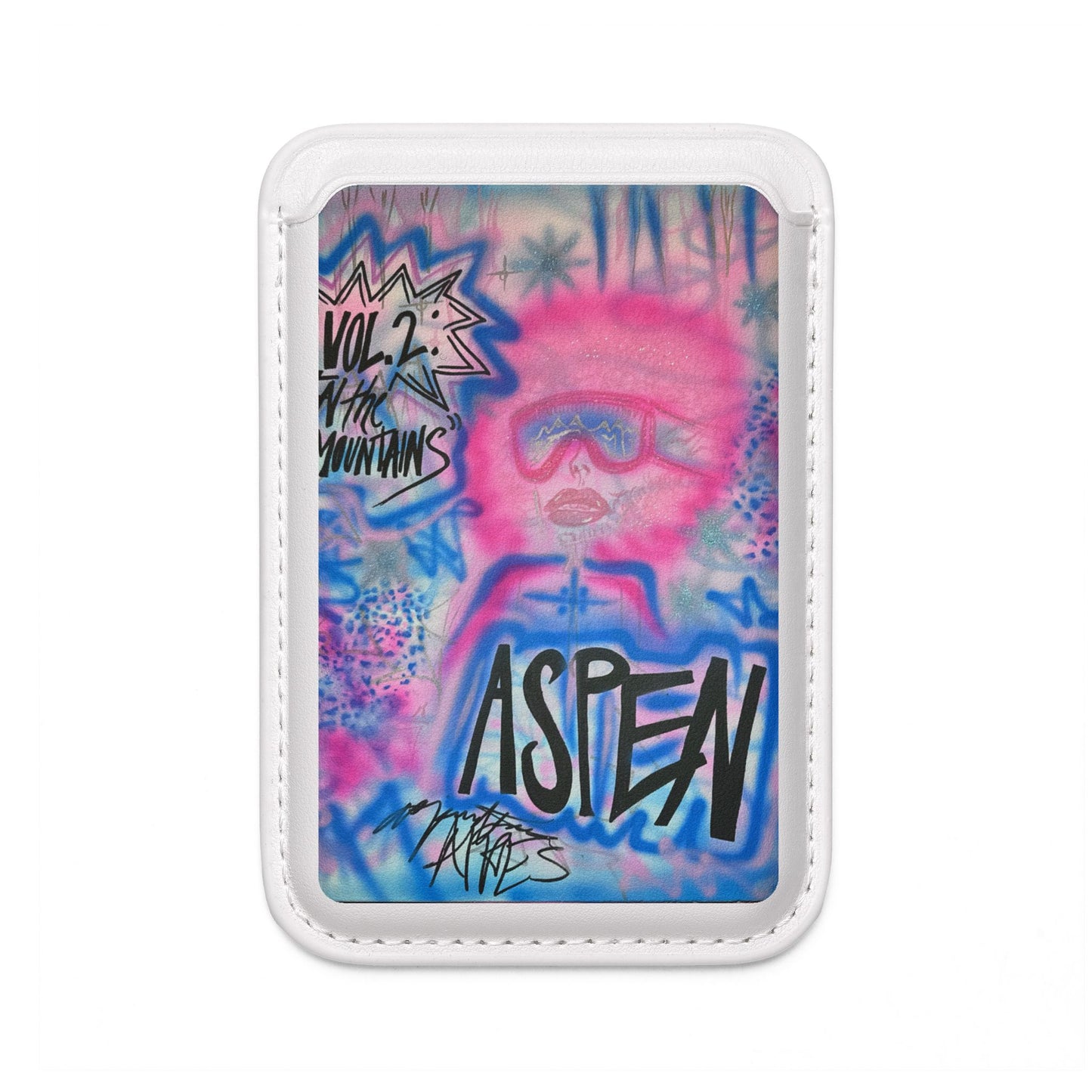 "aspen aspirations" airbrush vegan wallet (Magsafe® Compatible)