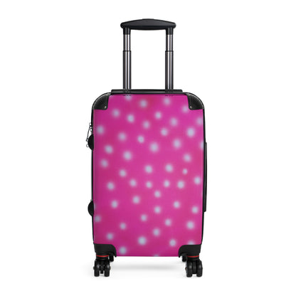 "bubblegum polka dot" airbrush suitcase
