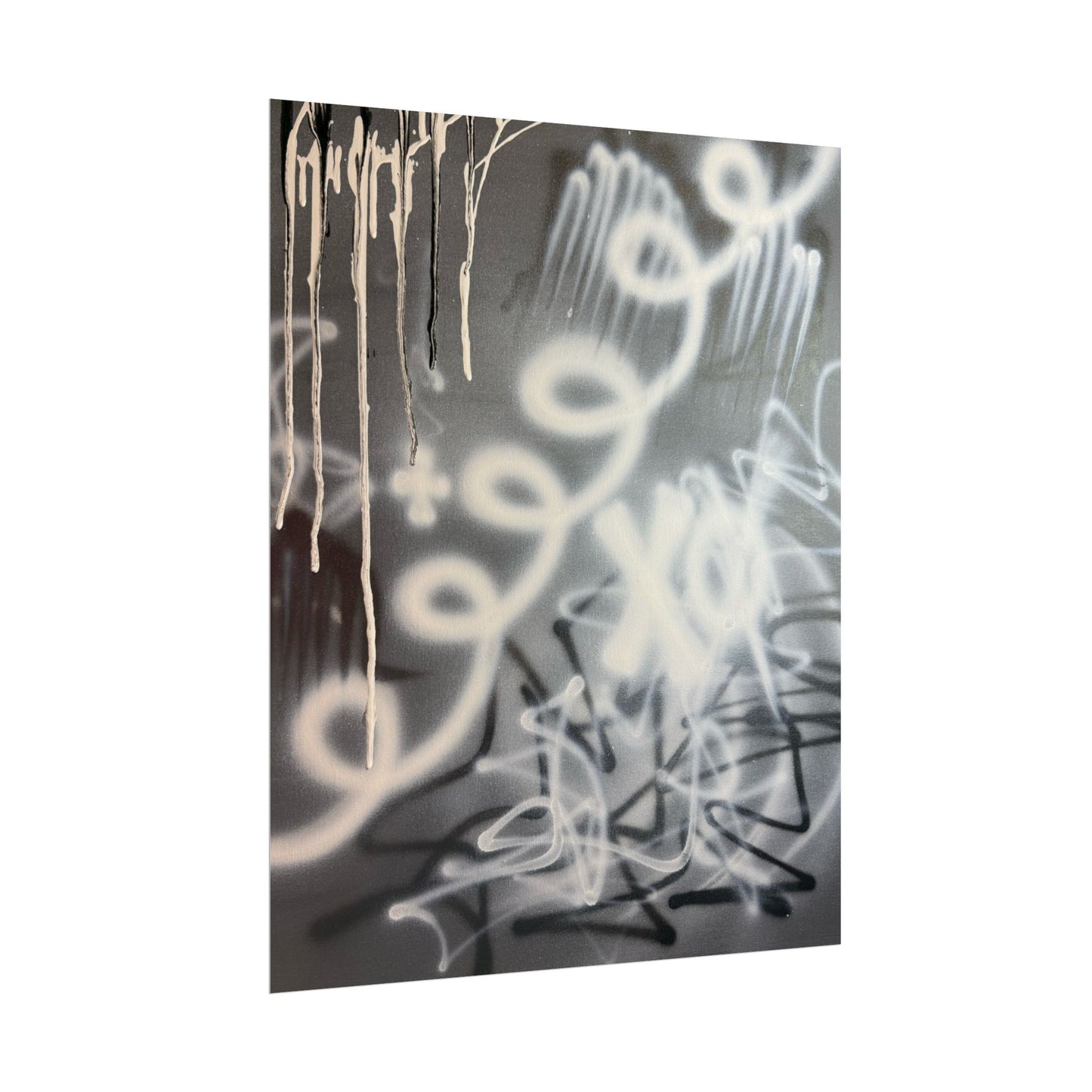 "spatial blur" airbrush rolled print