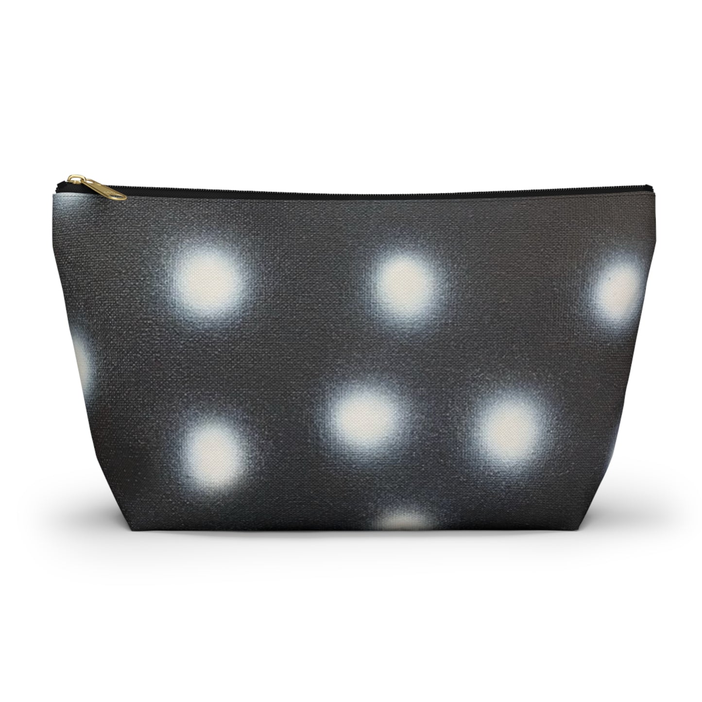 "coconut noir polka dot" airbrush makeup pouch