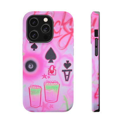 MagSafe "lucky ace" airbrush iPhone case