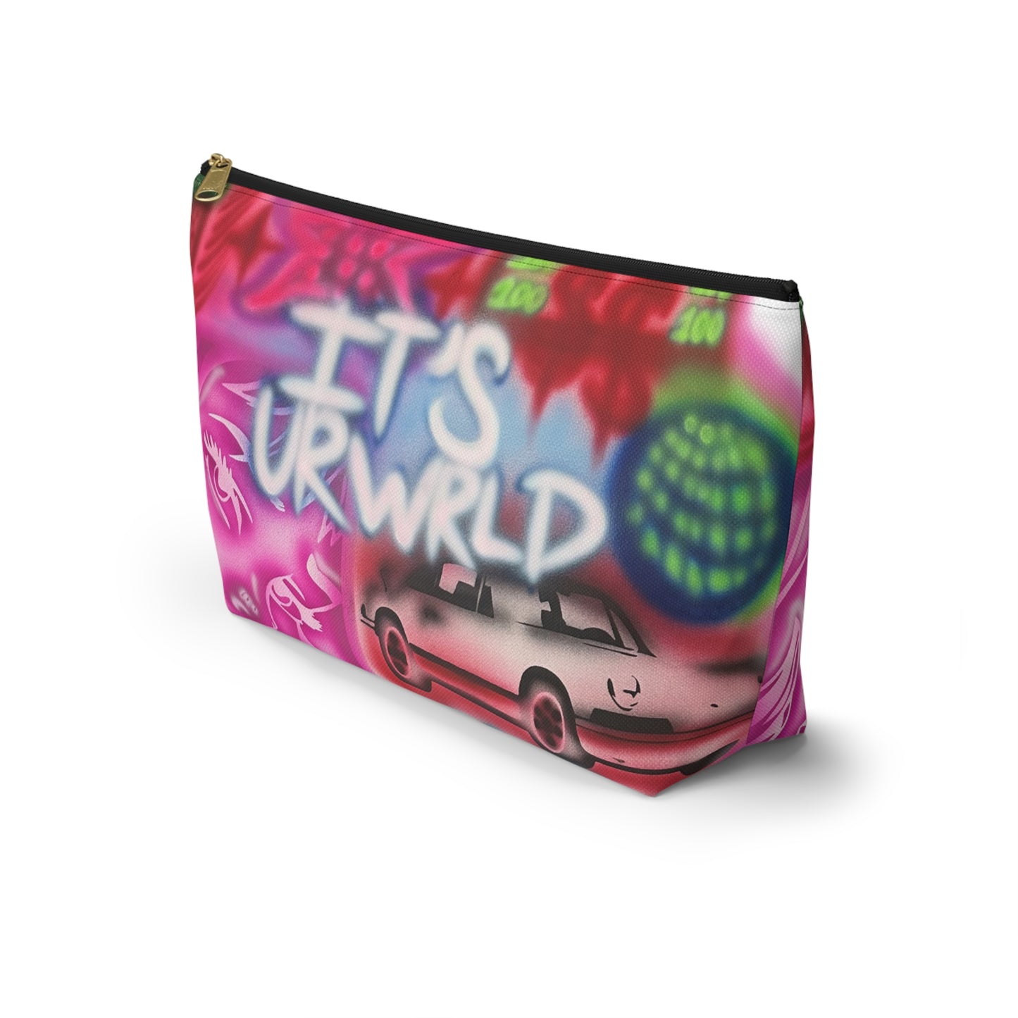 "it's ur WRLD" airbrush makeup pouch