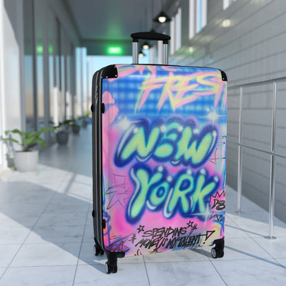 "spending $$ is my talent" airbrush suitcase