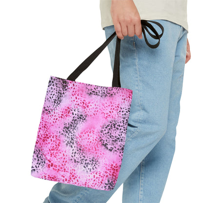 "pink cheetah pt. 2" airbrush tote bag
