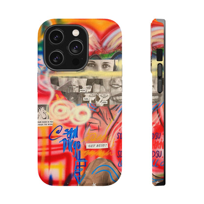 MagSafe limited edition "get busy" airbrush iPhone case