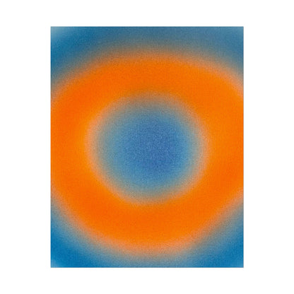 "citrus sky aura" airbrush rolled print