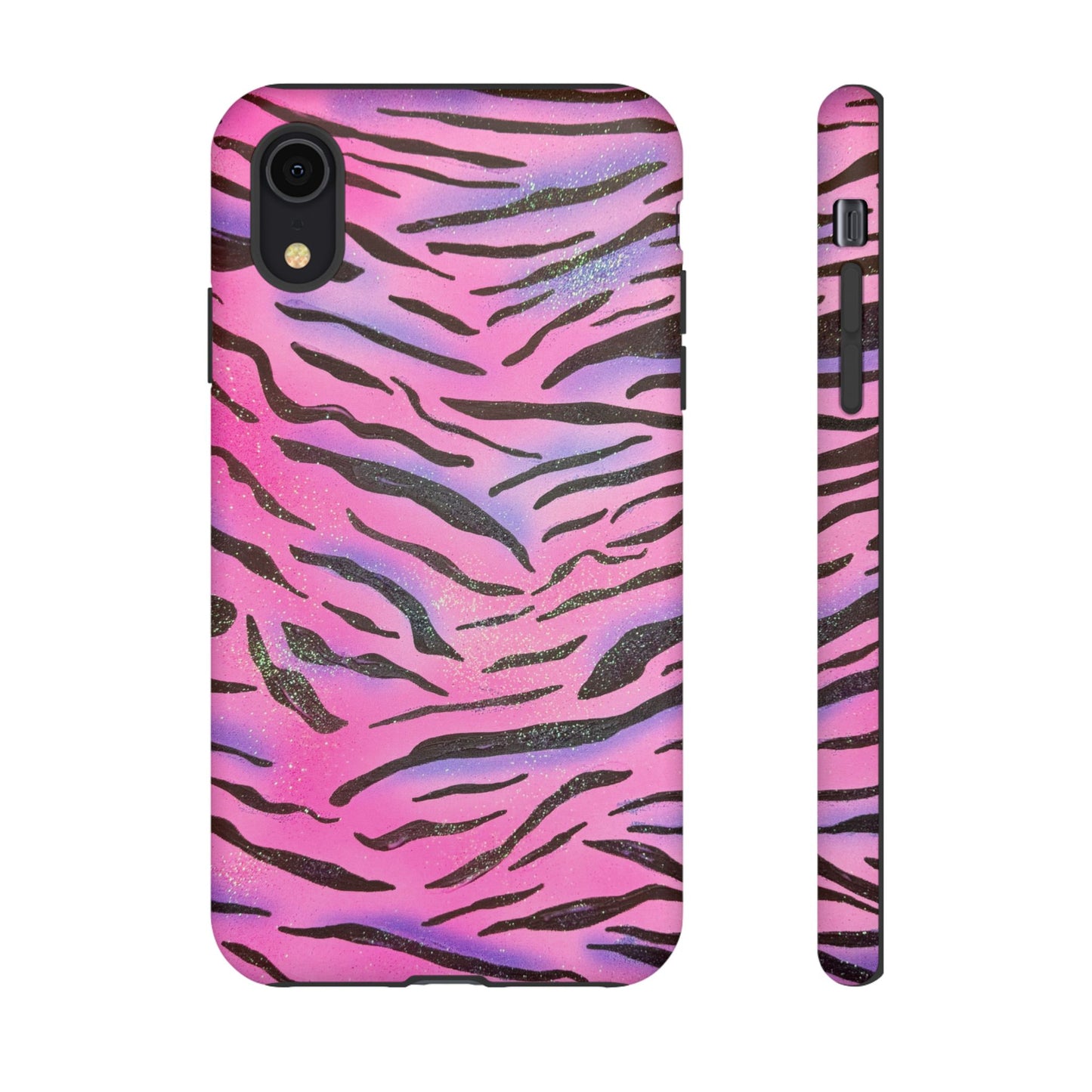 "glitter zebra" airbrush iPhone case