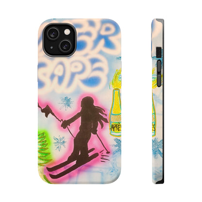 MagSafe "winter escape" airbrush iPhone case