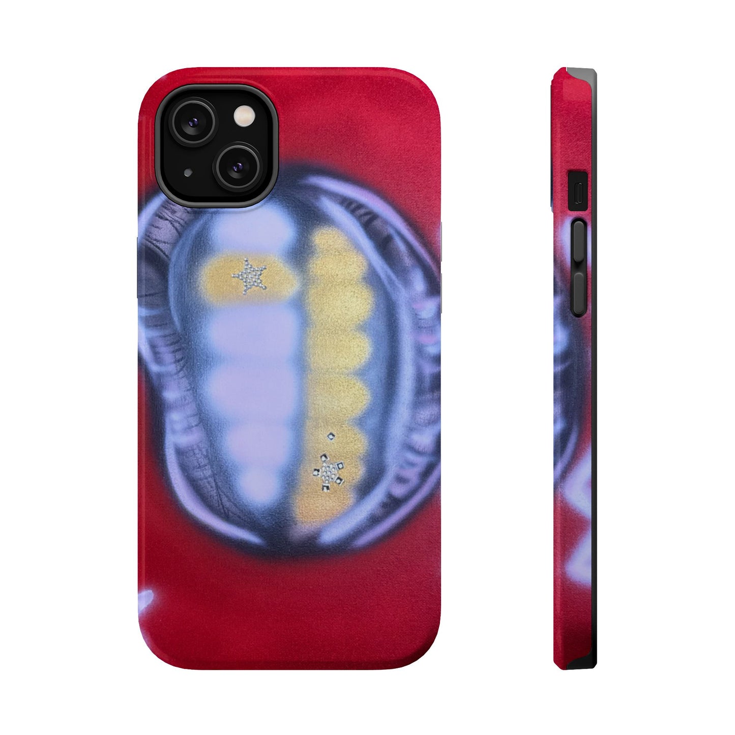 MagSafe "bite me bling" airbrush iPhone case