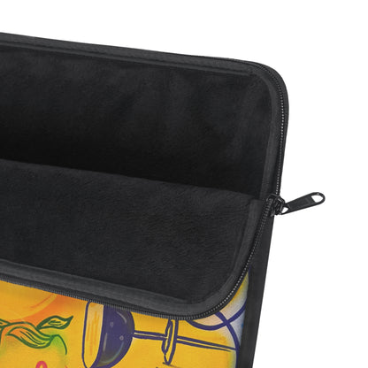 "citrus coastline" airbrush laptop sleeve