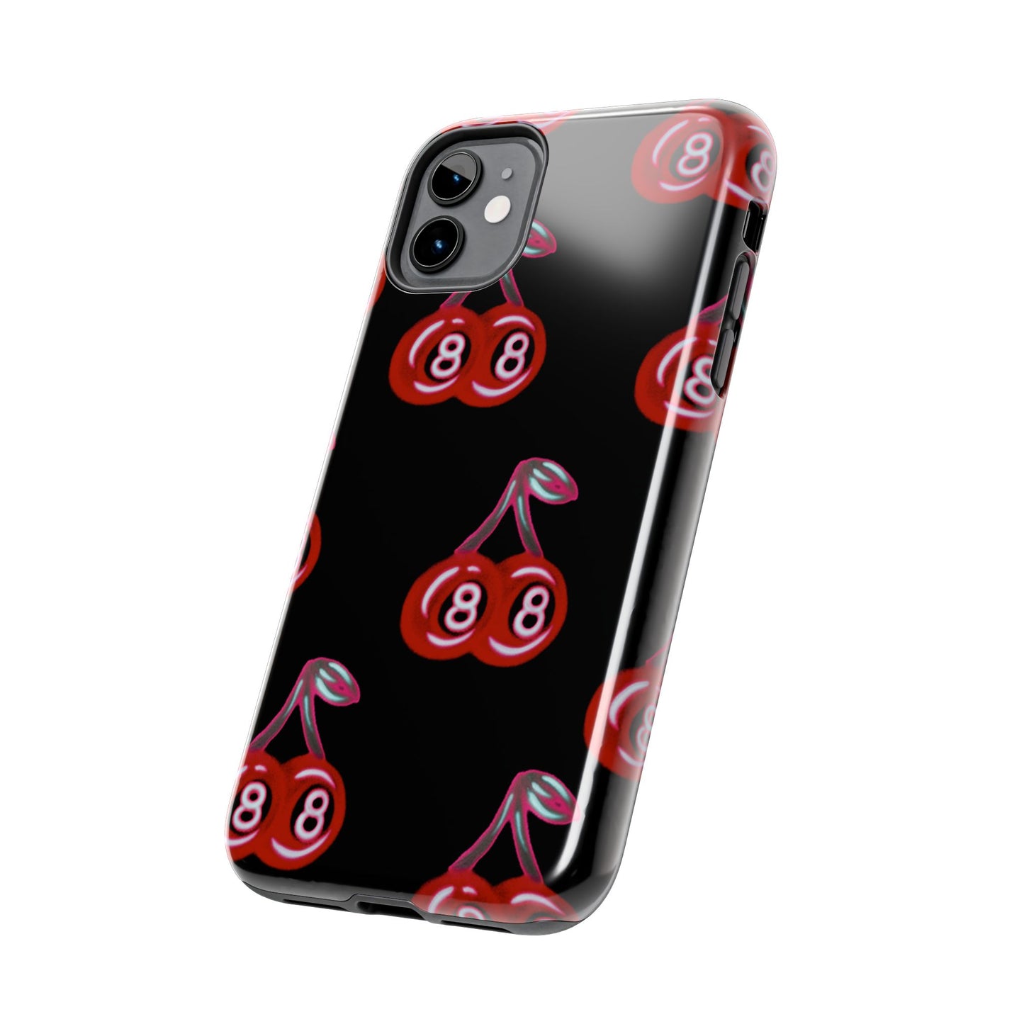 "black cherry 8ball" airbrush iPhone case