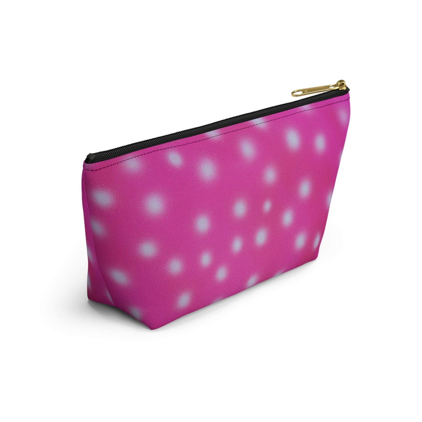 "bubblegum polka dot" airbrush makeup pouch