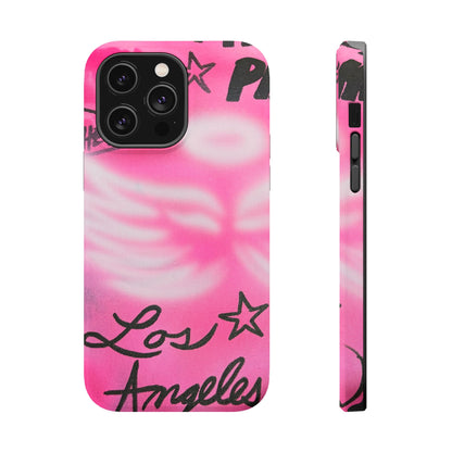 "pink angel wings" airbrush iPhone case