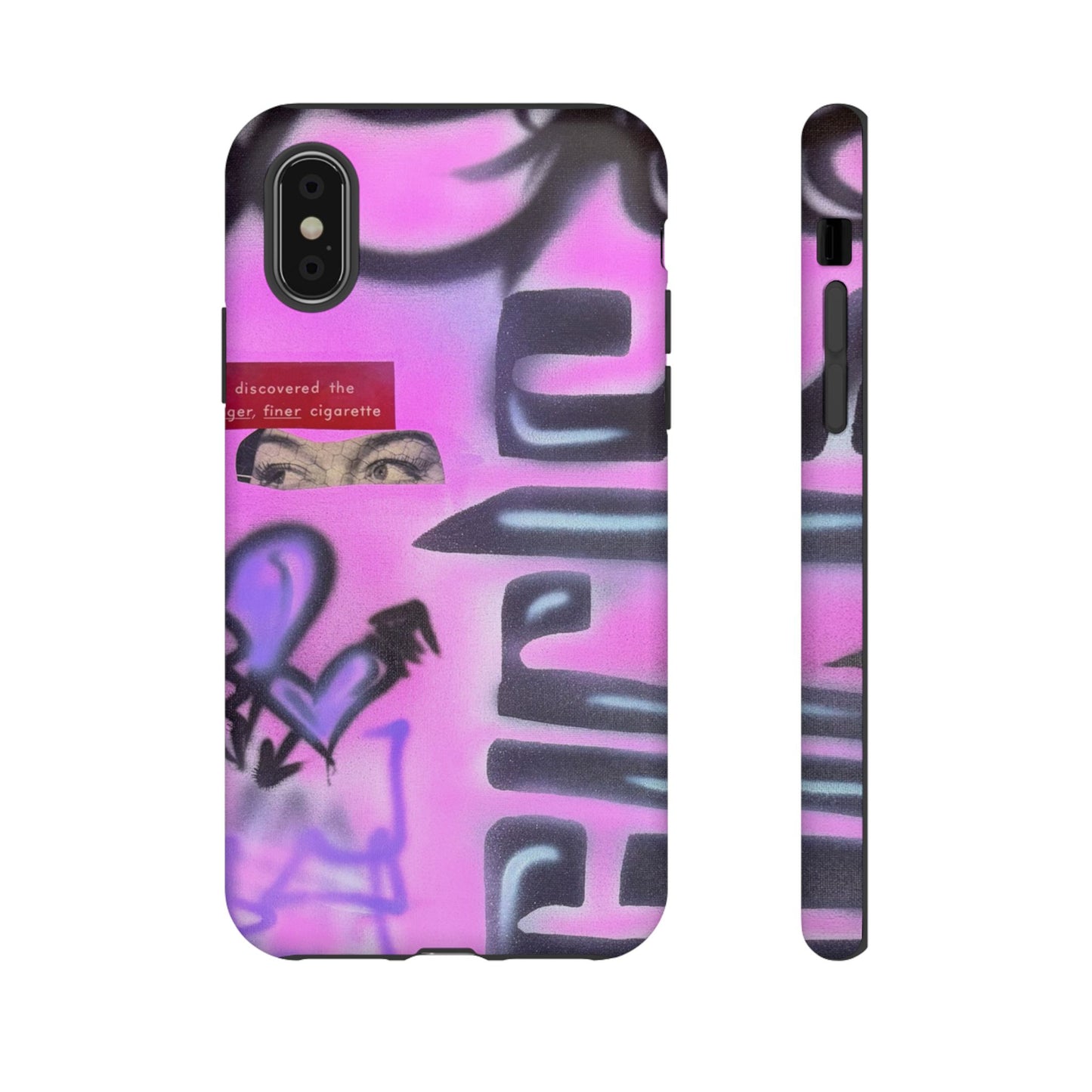 "purple princess" airbrush iPhone case