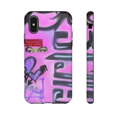 "purple princess" airbrush iPhone case