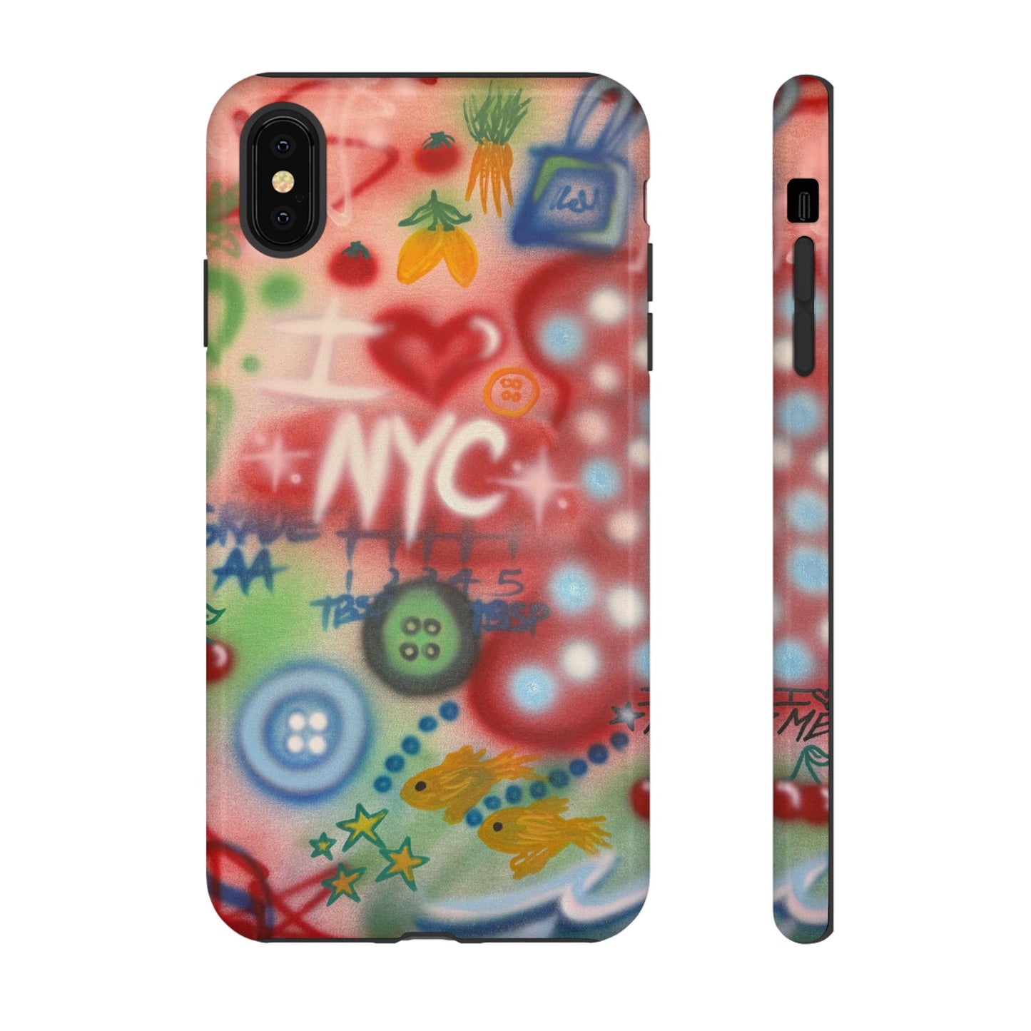 "i <3 NYC" airbrush iPhone case