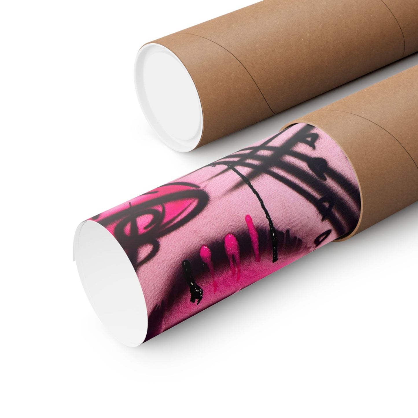 "glossy pout" airbrush horizontal print