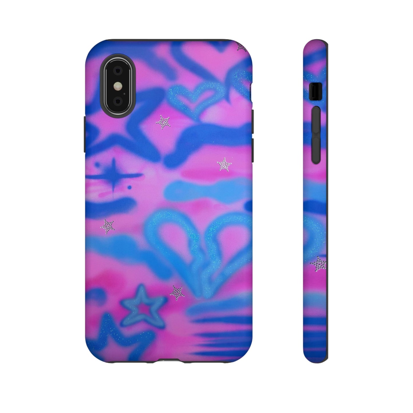 "blue camo" airbrush iPhone case