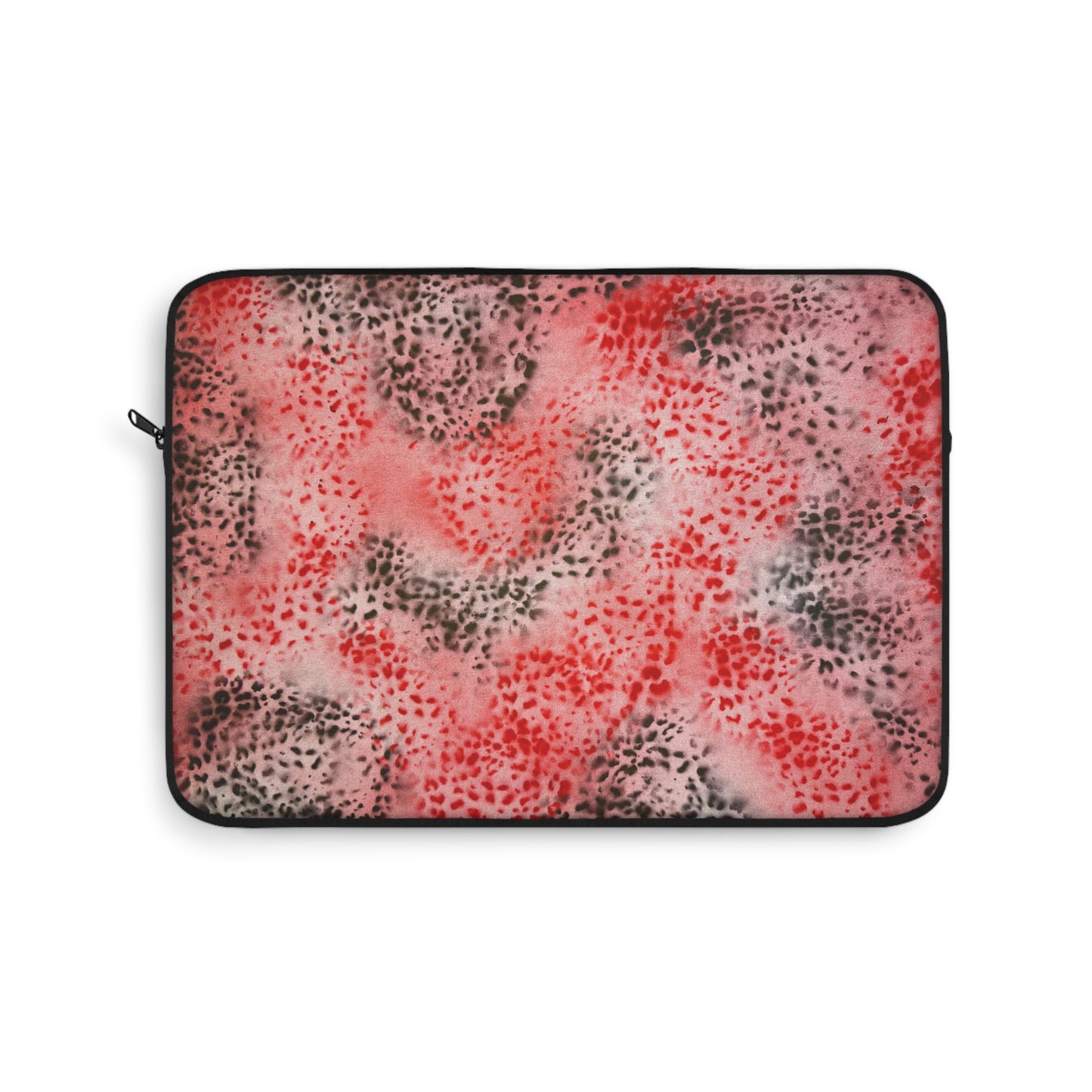"red cheetah" airbrush laptop sleeve