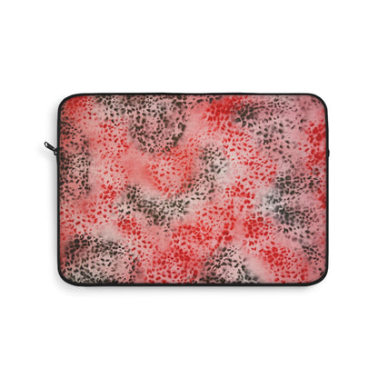 "red cheetah" airbrush laptop sleeve