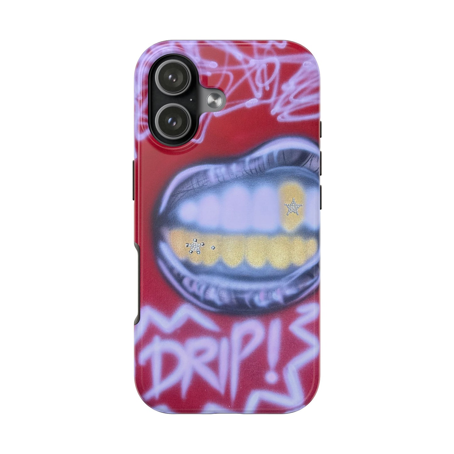 "tooth drip" airbrush iPhone case