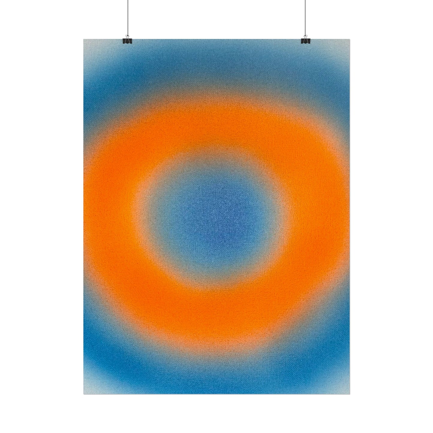 "citrus sky aura" airbrush rolled print