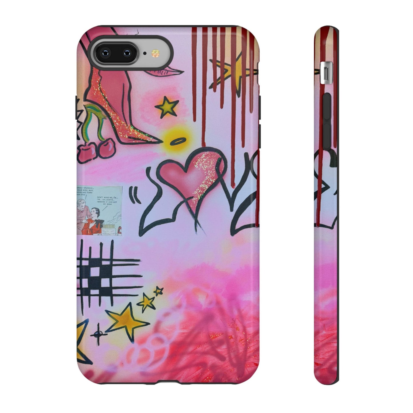 "cherry luvr" airbrush iPhone case