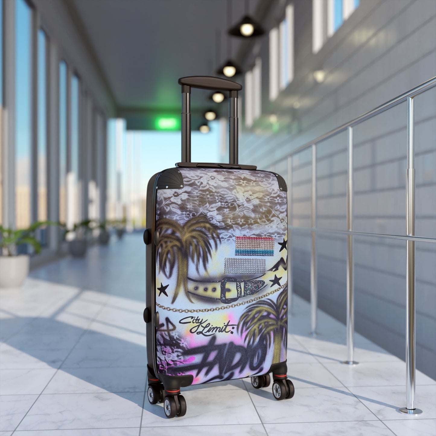 "indio, ca" airbrush suitcase