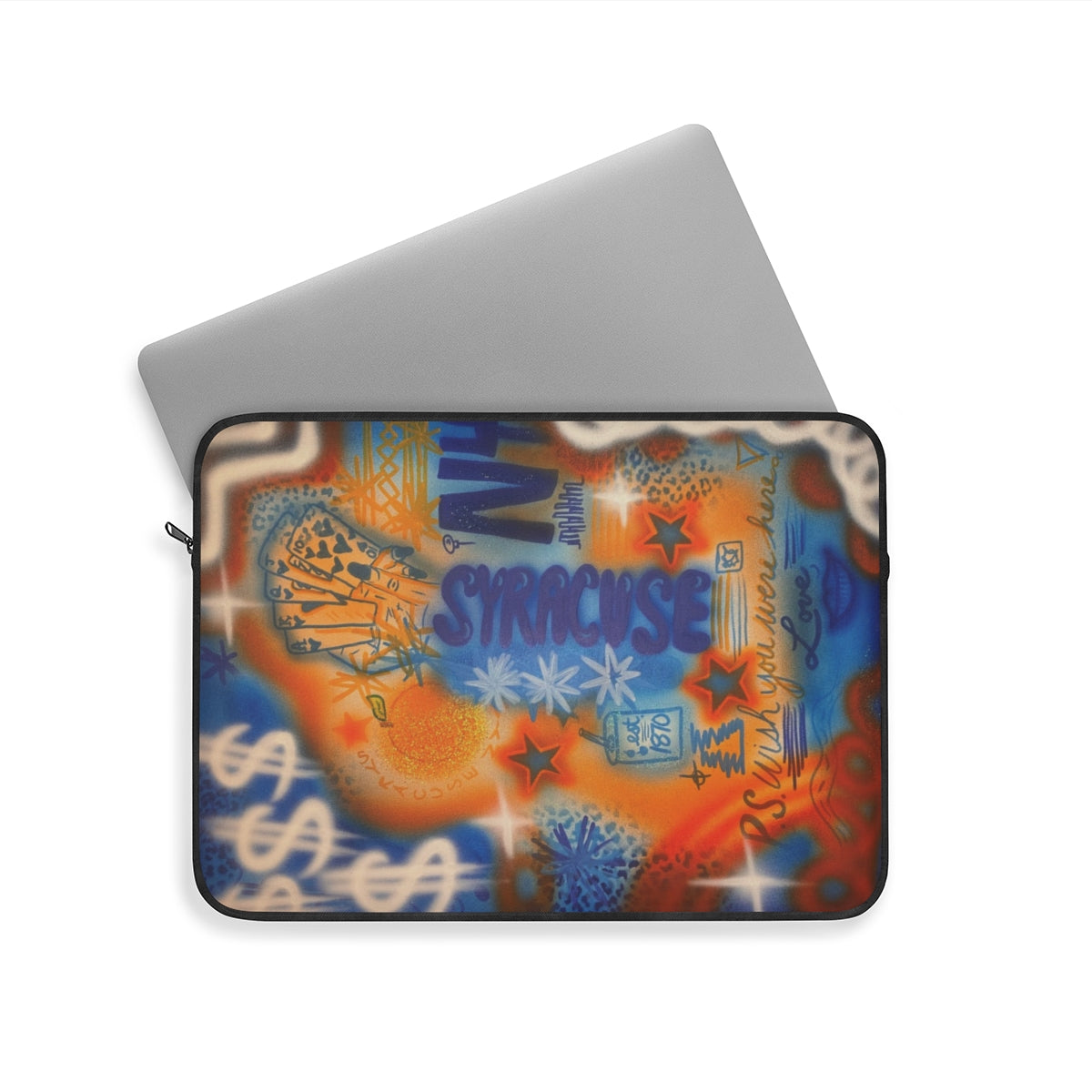 "syracuse, ny" airbrush laptop sleeve